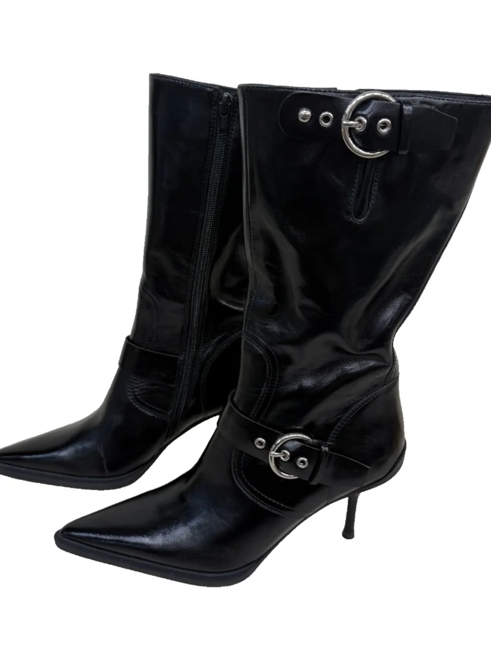 Jeffery Campbell Ride Along Black Women's Boots size 6.5 - Picture 1 of 7